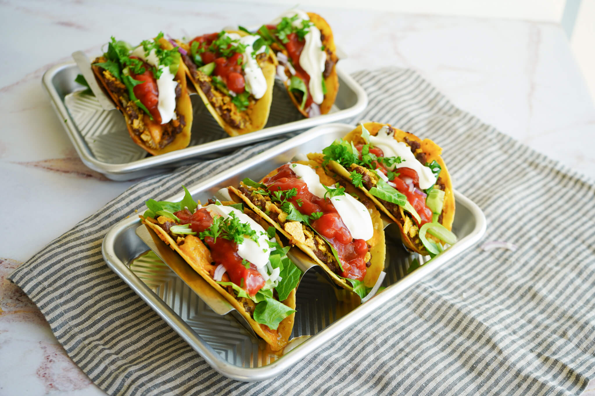 Smash burger nachos tacos