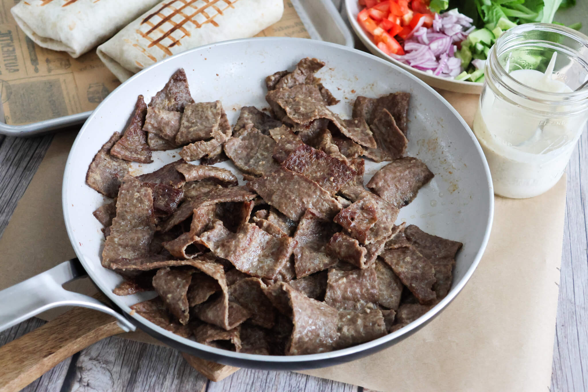 Iskender inspireret kebab