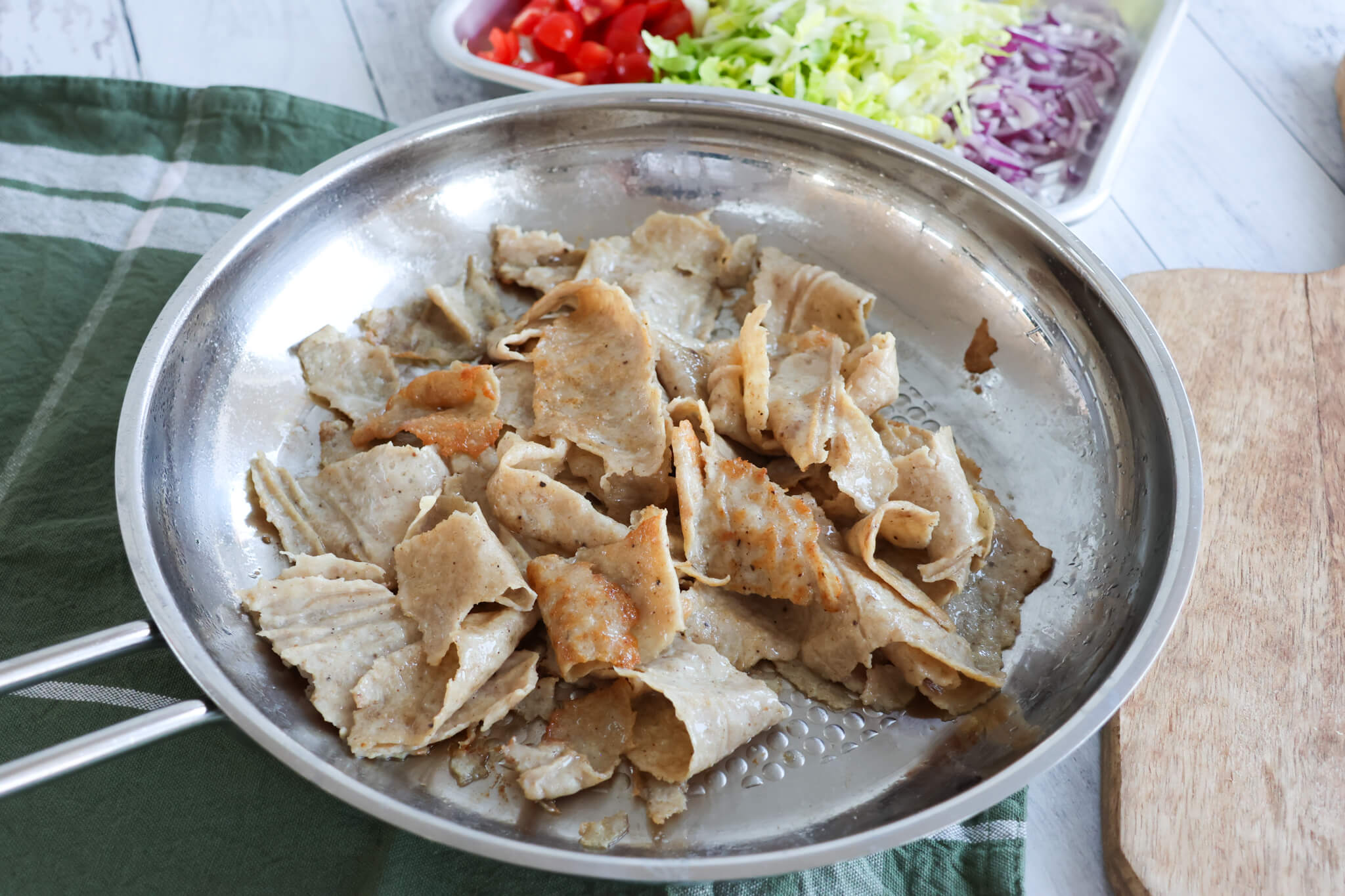 Kyllingekebab - iskender inspireret