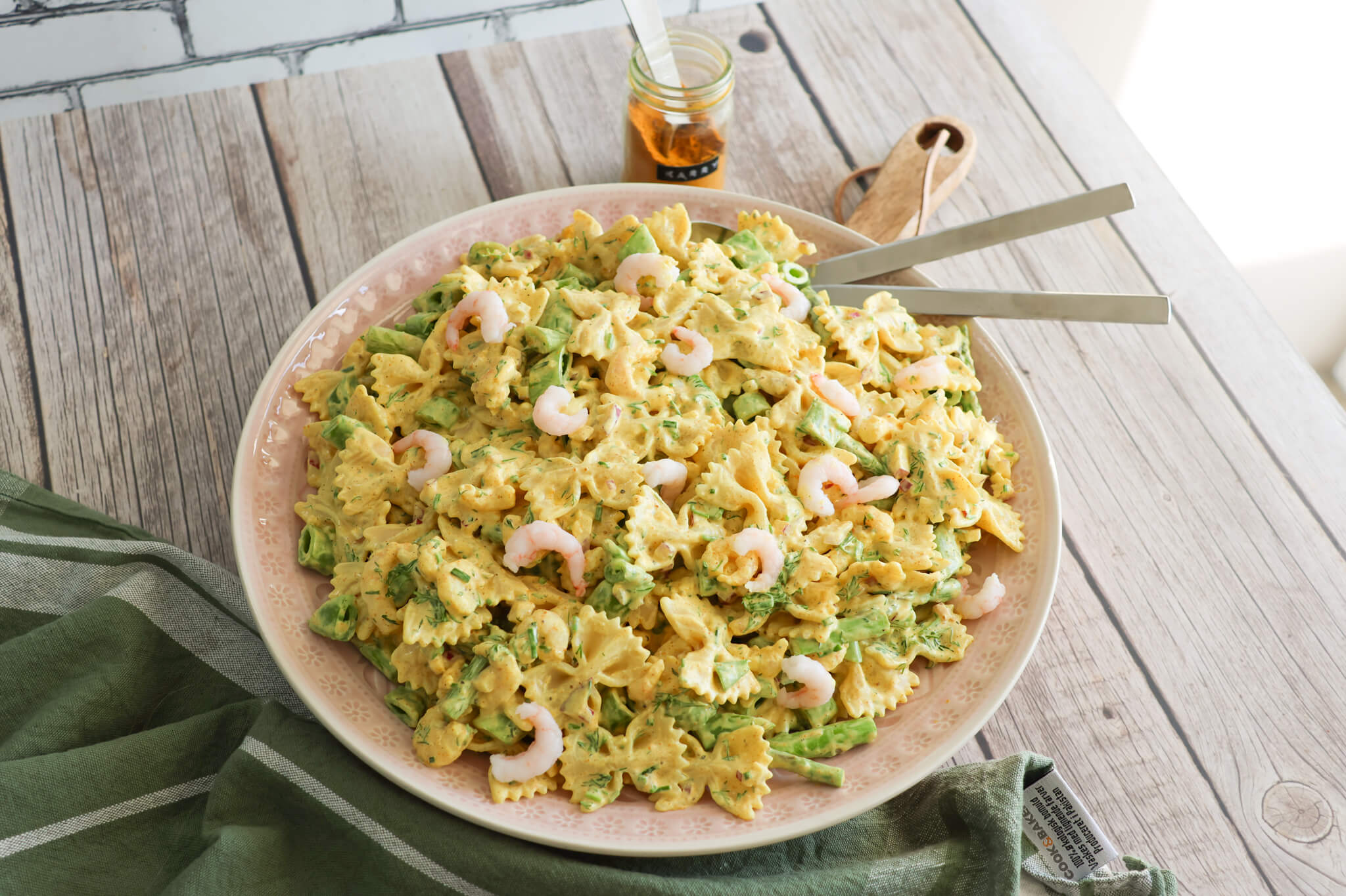 Pastasalat med rejer