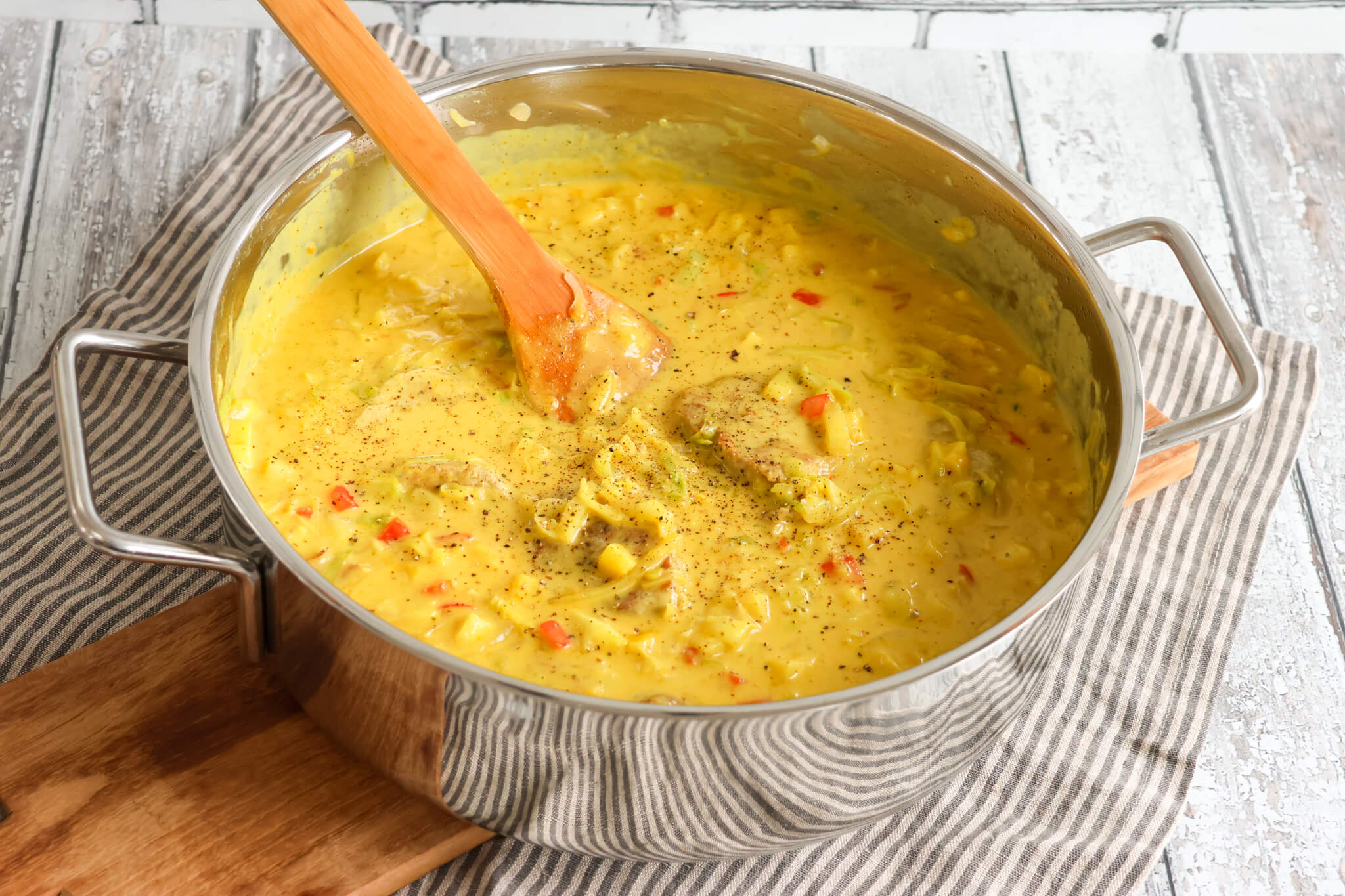 Spidskålsgryde med mørbrad