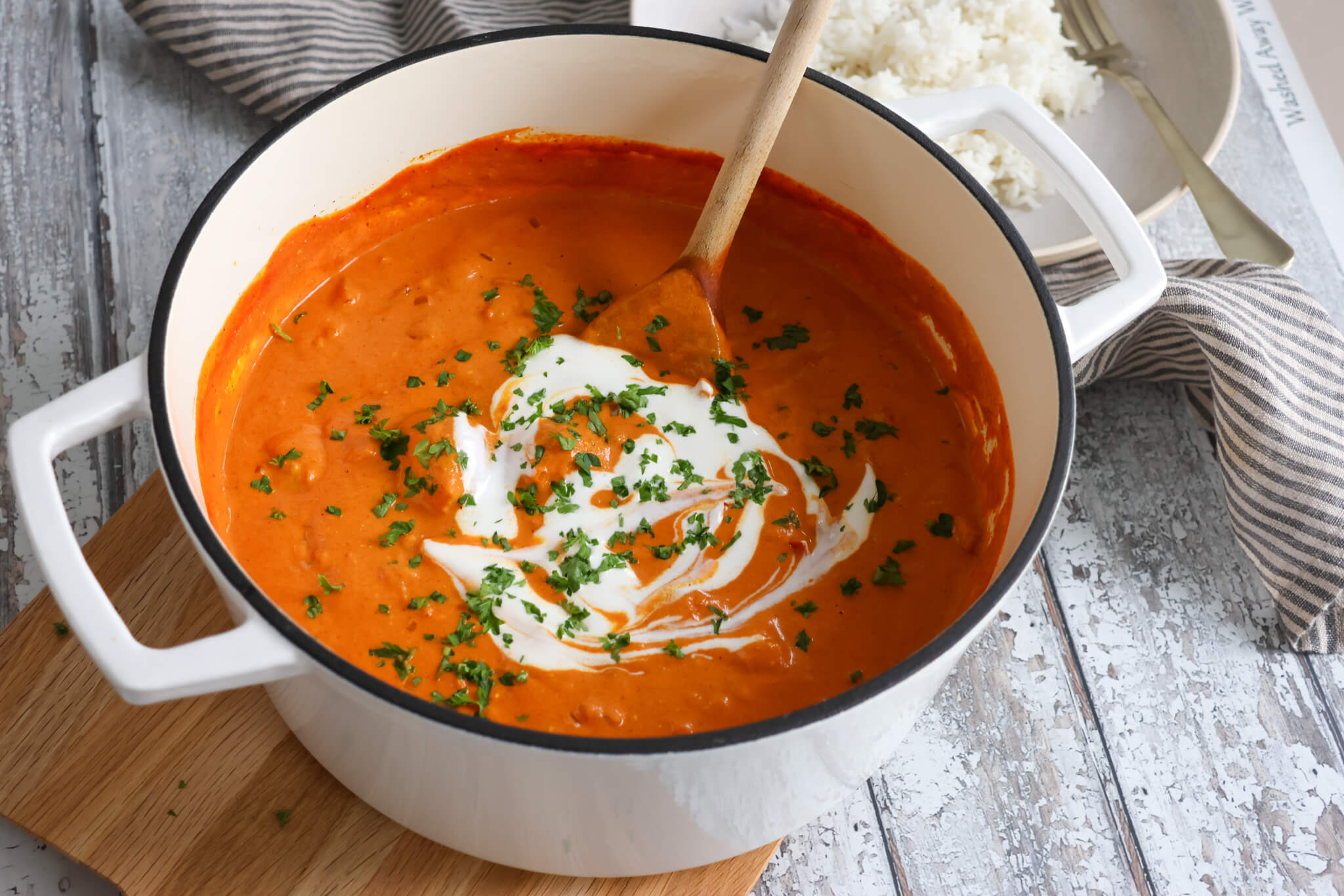 Kødboller i garam masala sauce