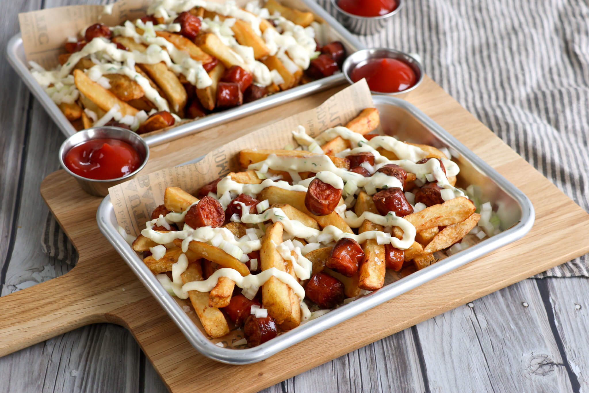 Pølsemix i airfryer