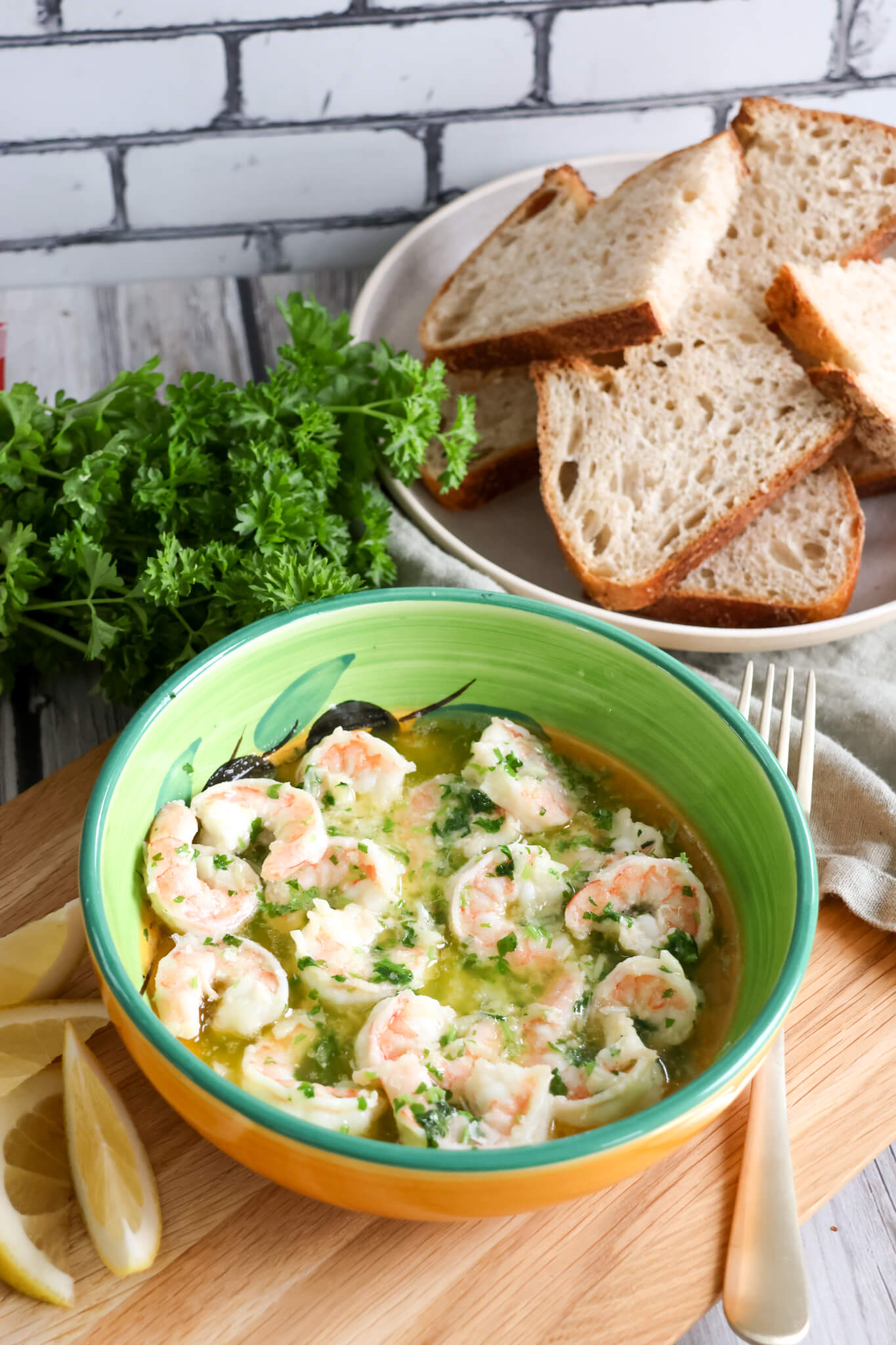 Tigerrejer med hvidløgssmør